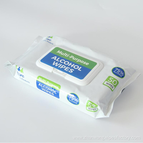 Various Pack Style Alcohol Disposable Wet Disinfectant Wipes